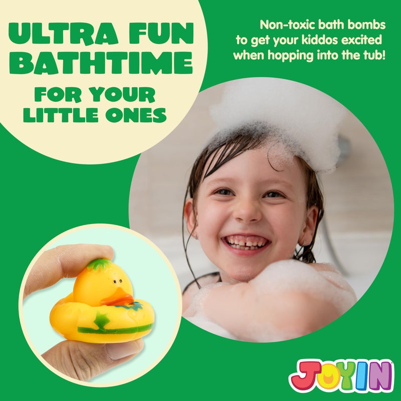 جوين Joyin 120 PCS Rubber Ducks ألعاب Duckie مطاطية مع حقيبة حمل شبك - Image 3