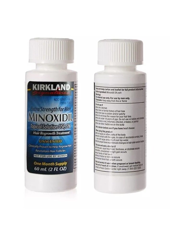 Kirkland Signature - 2-Piece Minoxidil 5% Extra Strength Hair Regrowth Treatment 60ml - Image 1