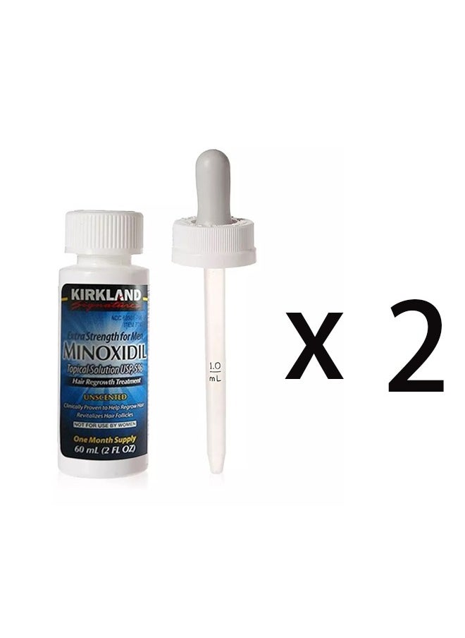 Kirkland Signature - 2-Piece Minoxidil 5% Extra Strength Hair Regrowth Treatment 60ml - Image 1