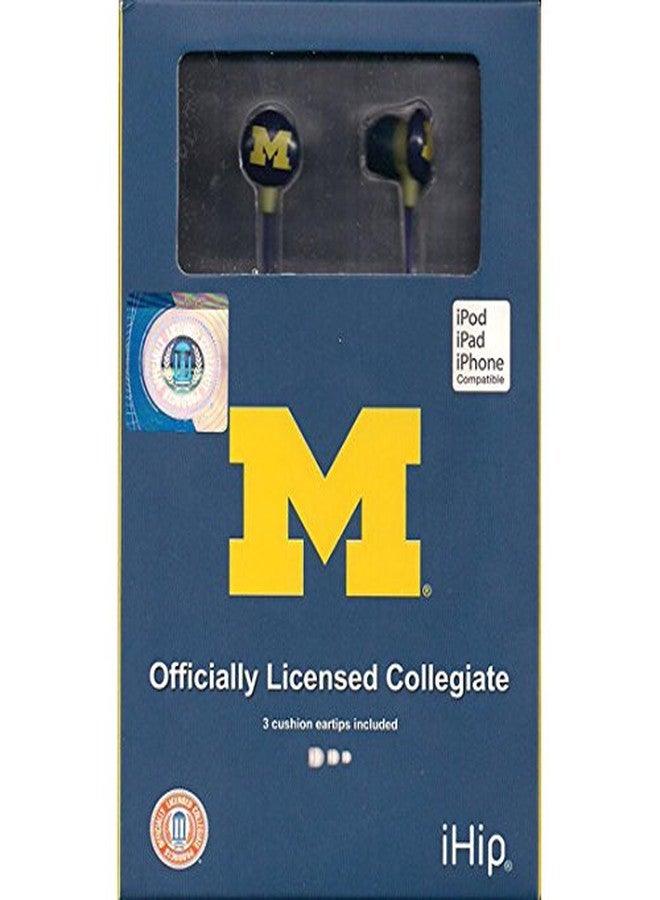 iHip NCAA Michigan Wolverines Earbuds