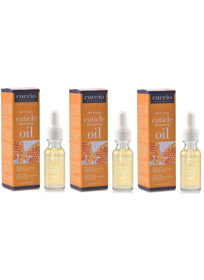 Cuccio Cuccio Milk  Honey Cuticle Revitalizer Complex Oil 05 oz 3 Pieces 