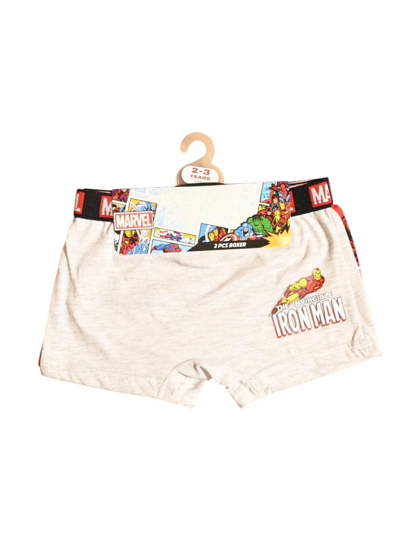 AVENGERS MARVEL 2PCS BOYS BOXER , 65%polyester,35%cotton  - Image 1