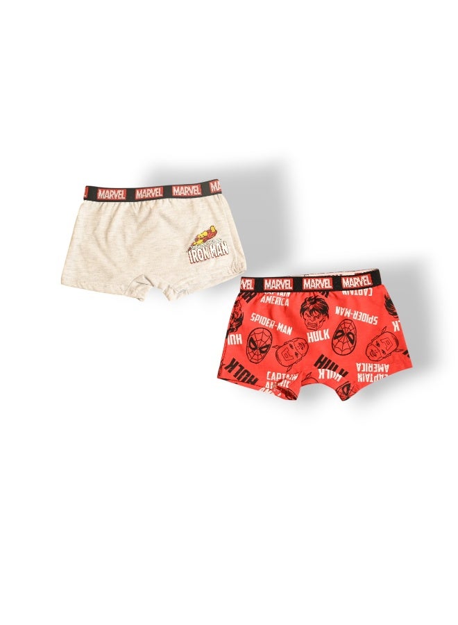 MARVEL 2PCS BOYS BOXER , 65%polyester,35%cotton - Image 1