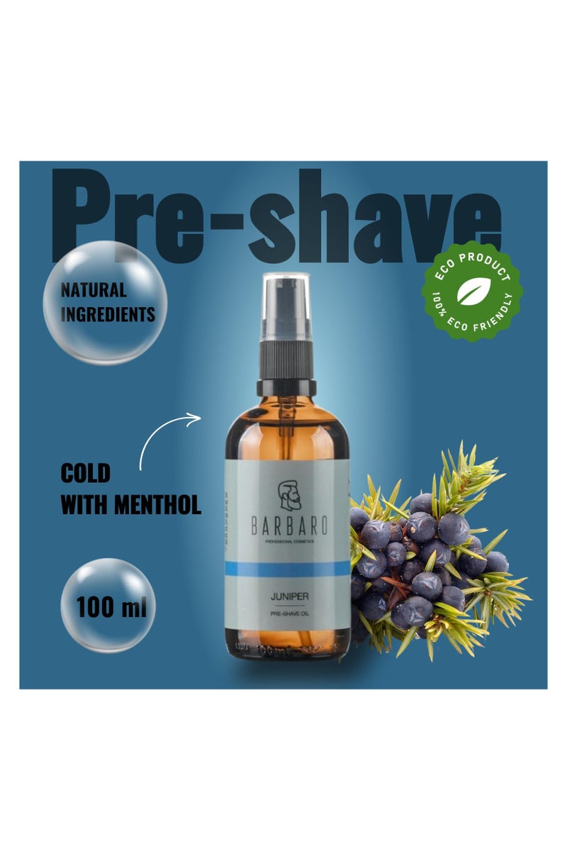 BARBARO Pre-shave oil Barbaro "Juniper", 100 ml. - Image 2