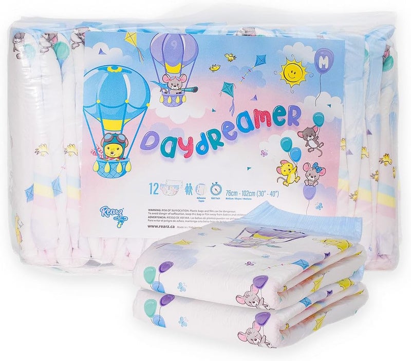Rearz Daydreamer Adult MEGA 11L Adult Diapers 12 Pack Medium - Image 2