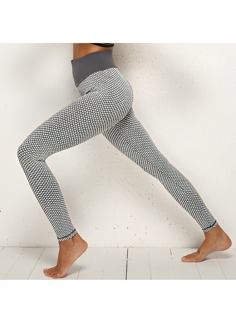 REOCLE Women's High-waisted Seamless Leggings Tummy Control & Body-shaping Fitness Leggings Made of Skin-friendly Comfortable & Elastic Fabric for Running Fitness Gym - Image 3