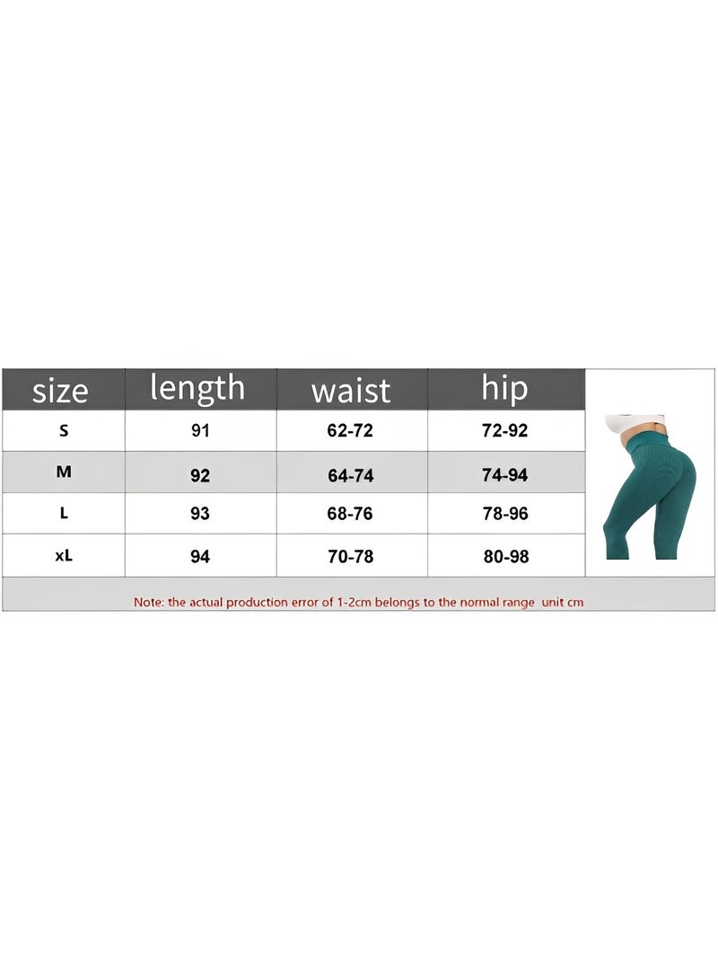 REOCLE Women's High-waisted Seamless Leggings Tummy Control & Body-shaping Fitness Leggings Made of Skin-friendly Comfortable & Elastic Fabric for Running Fitness Gym - Image 4