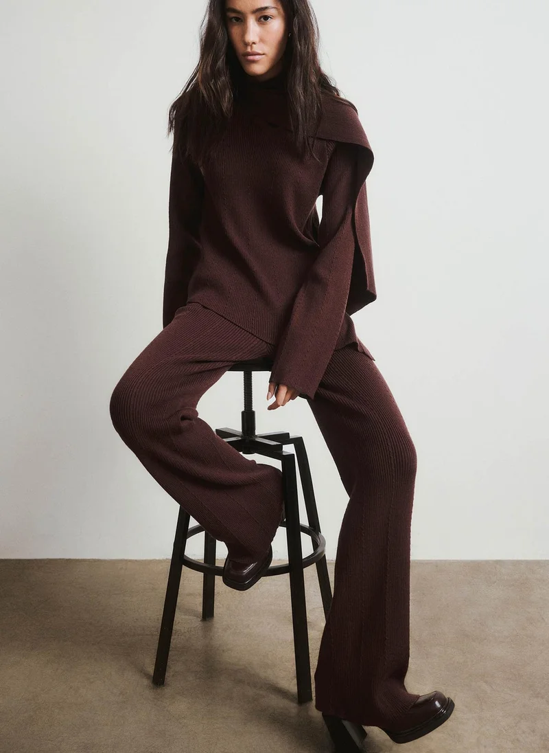 Lichi  Rib-knit jumper with decorative scarf for Women | Best Price UAE