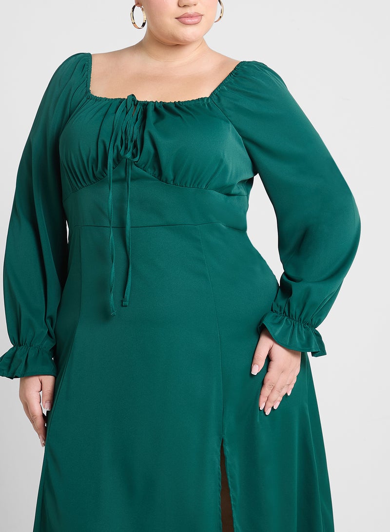 Ginger Plus Ruched Bodice Midi Dress - Image 3