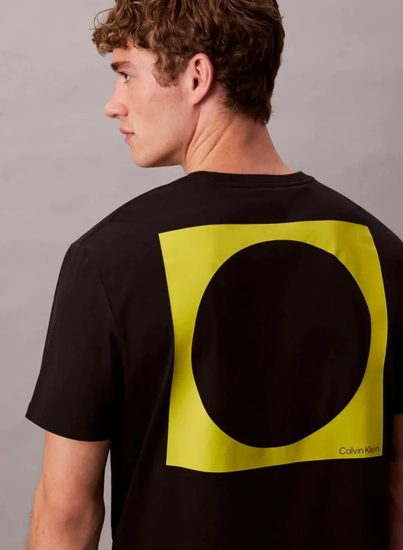 Calvin Klein Jeans  Circle Graphic Relaxed T-Shirt for Men | Best Price UAE