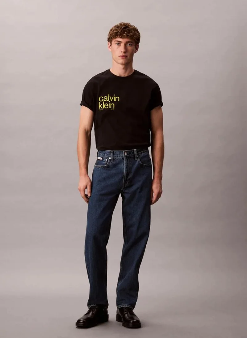 Calvin Klein Jeans  Circle Graphic Relaxed T-Shirt for Men | Best Price UAE