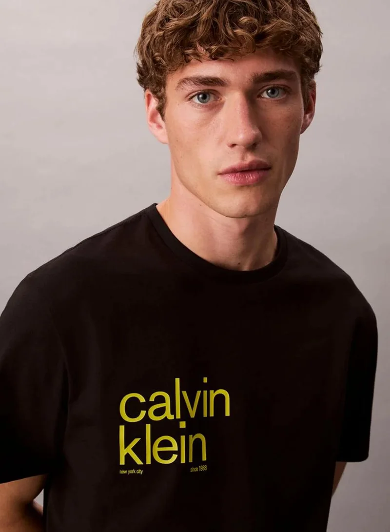 Calvin Klein Jeans  Circle Graphic Relaxed T-Shirt for Men | Best Price UAE