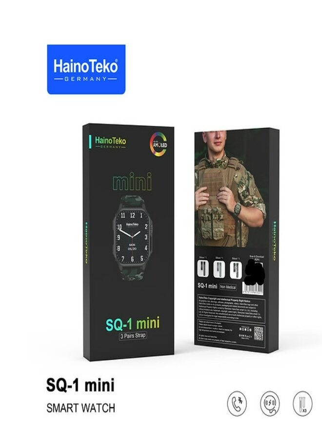 Haino Teko SQ-1 Mini Smartwatch With 3 pairs Strap - Image 1