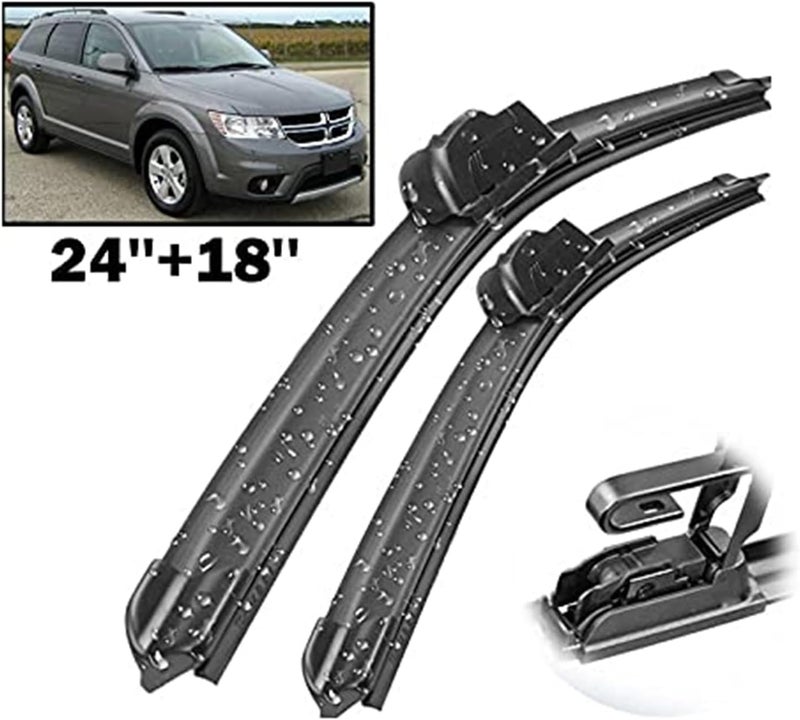 DEMULAX Front Wiper Blades for Dodge Journey 2008-2018 - Image 3