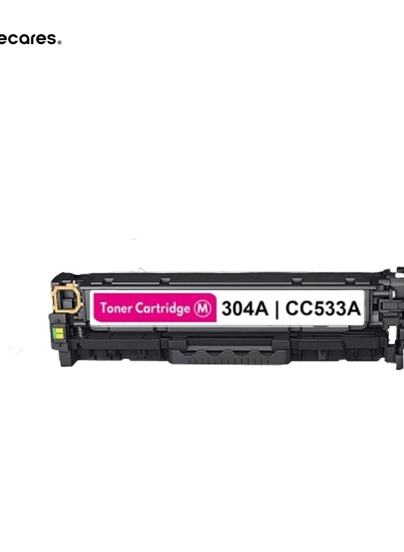 ECARES ECARES® Compatible Toner Cartridges Replacement for HP 304A CC533A use for HP Color Laser CM2320n CM2320fxi CM2320nf MFP, CP2025 CP2025n CP2025x CP2025dn Printer (Magenta)  - Image 1