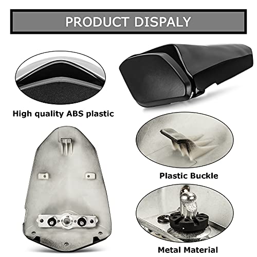 PSLER Motorcycle Rear Seat Fairing Cover Cowl for Ninja ZX6R 2009-2018 (Black) - Image 3