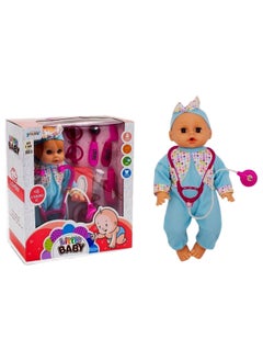 Little baby Baby Born Girl Doll Toy For Kids With Medical Set 