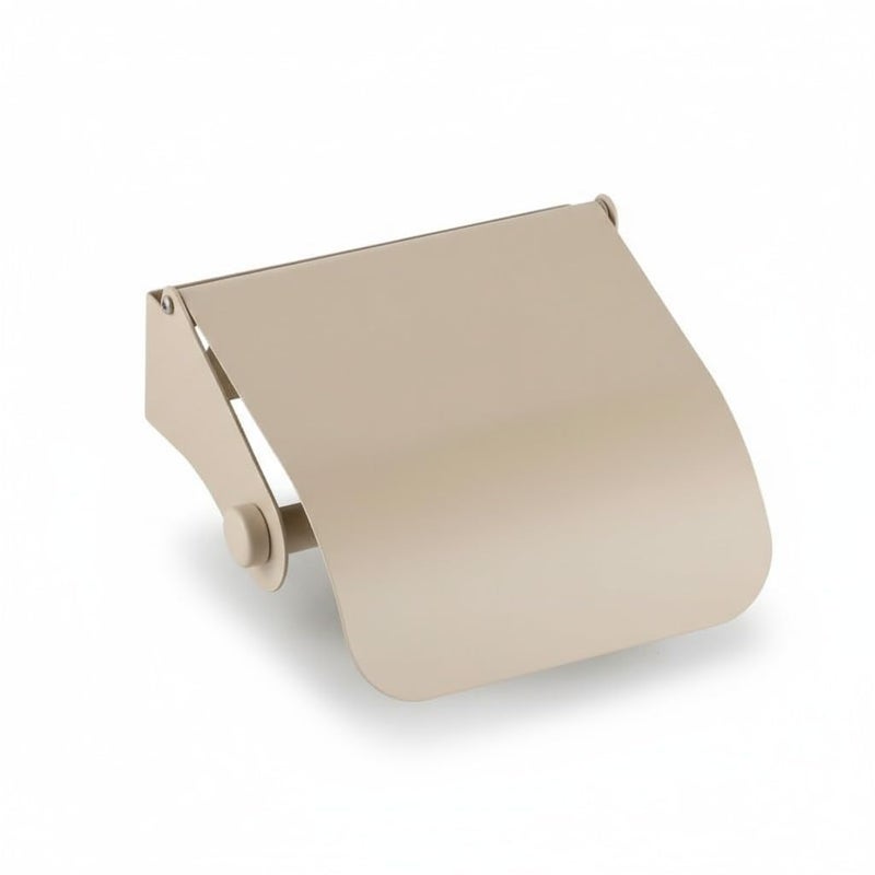 Stainless Steel Toilet Paper Roll Holder (Beige) Toilet Paper Holder for Bathroom 1 Pack Wall Mounted - Image 3