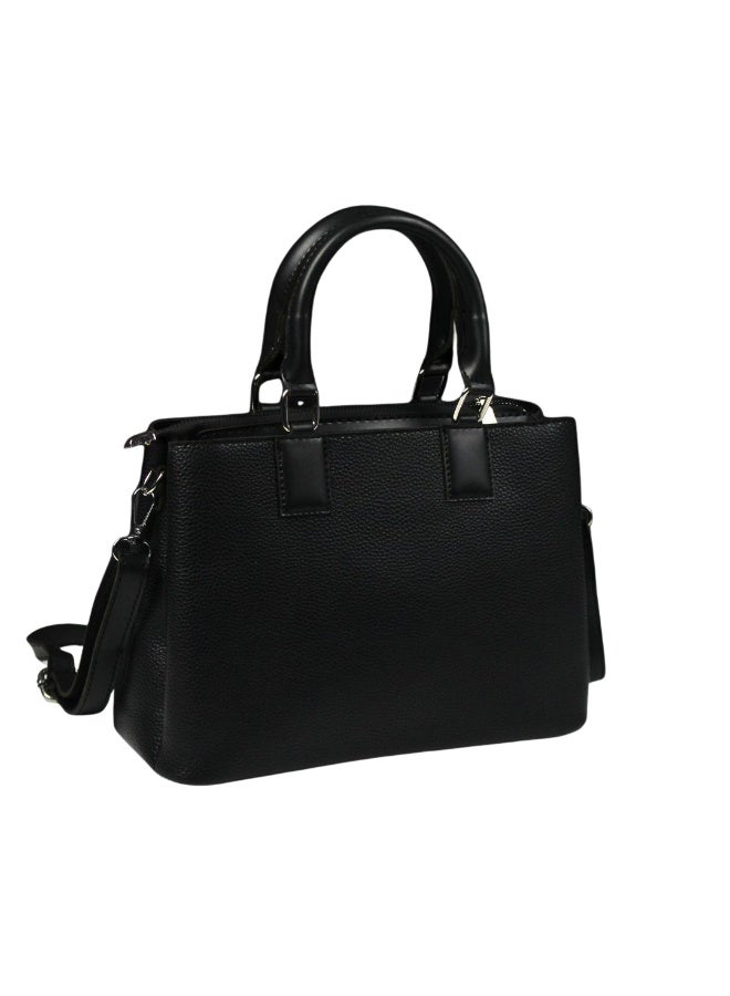 Formal handbag with a stylish design -black