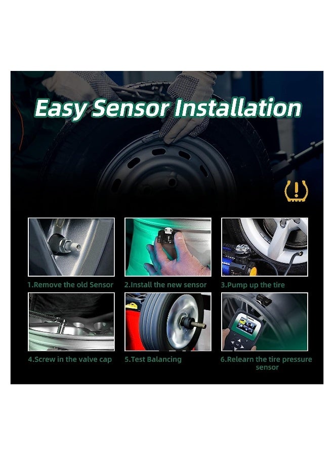 حزمة 4 حساس ضغط الإطار TPMS GM بتردد 315MHz حساس مراقبة ضغط الإطارات عالمي - Image 5