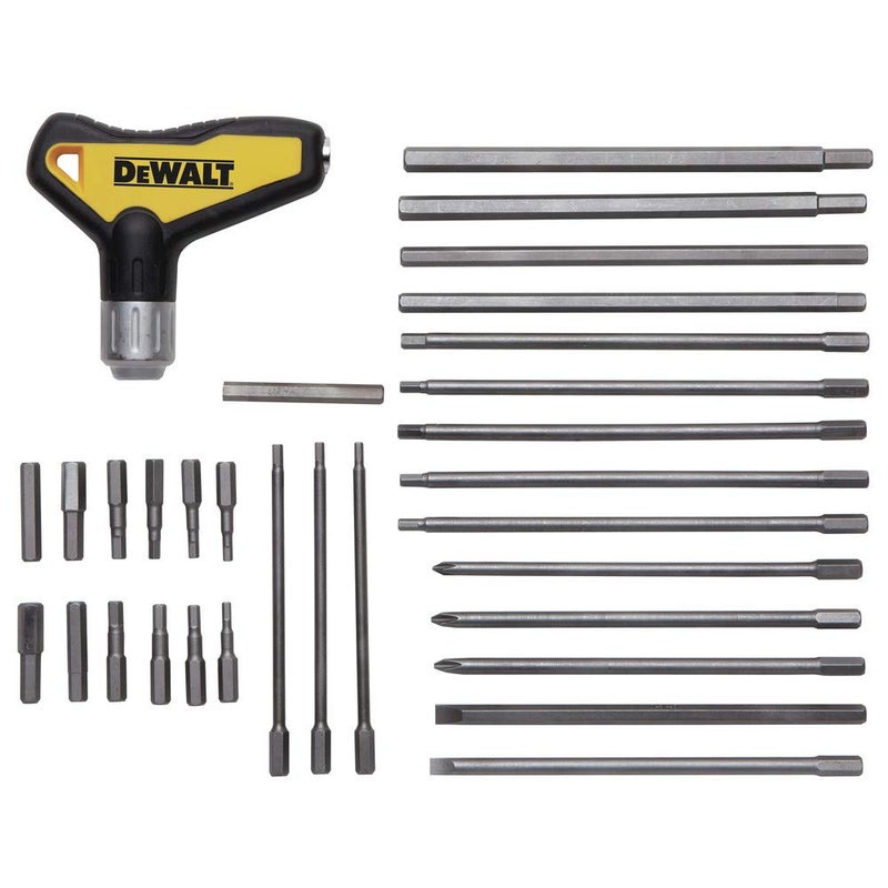 DEWALT Hex Key Wrench Set, Ratcheting. T-Handle Set, 31-Piece (DWHT70265) - Image 2