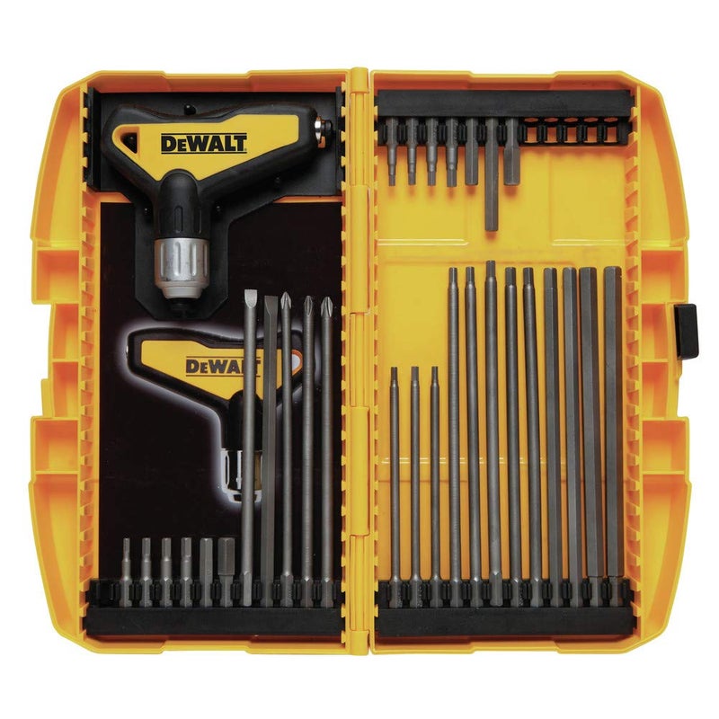 DEWALT Hex Key Wrench Set, Ratcheting. T-Handle Set, 31-Piece (DWHT70265) - Image 1