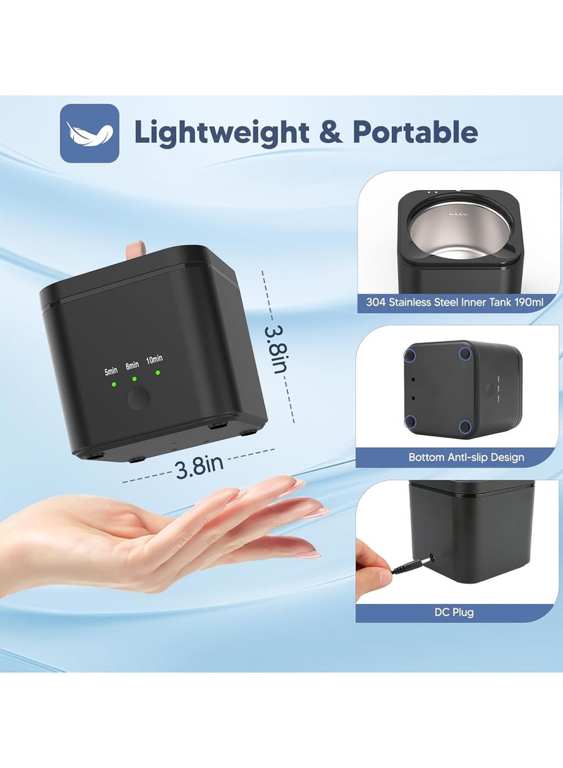 AROAQ Ultrasonic Jewelry Cleaner Jewellry Cleaner Machine 220ml 46KHz Professional Sonic Cleaner with One-Touch Operation Sonic Cleaner for Rings Glasses Jewelry Dentures - Image 2