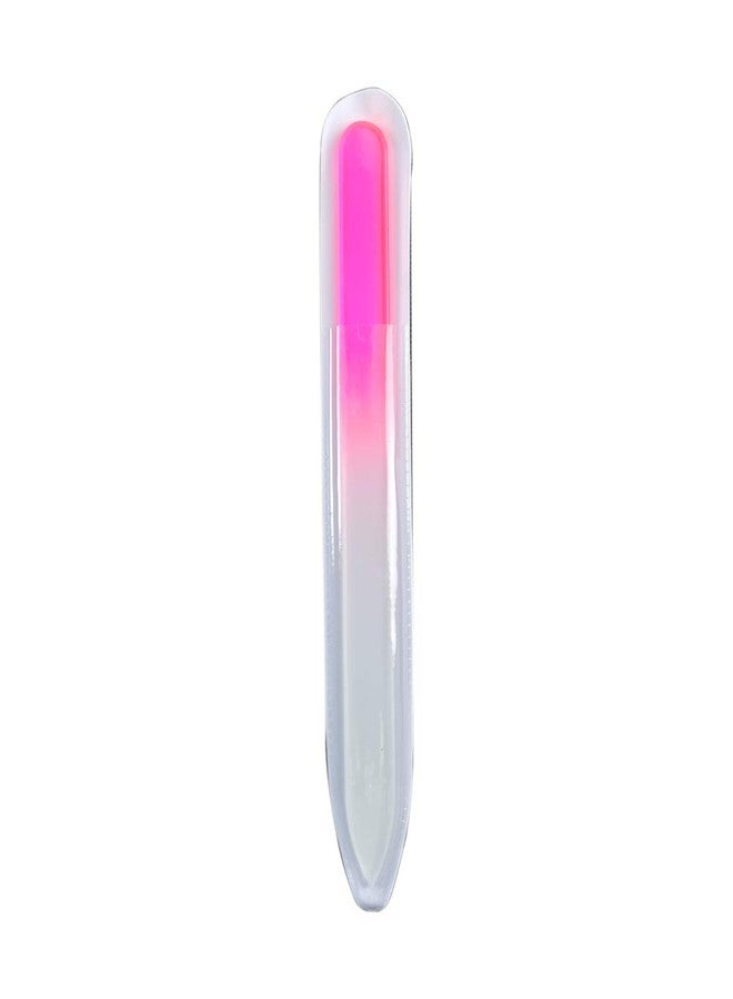SIUSIO 10 Pack Professional Czech Crystal Glass Nail Files Double Sided Etched Surface Files Gradient Rainbow Color for Acrylic Nail Emery Boards & Buffer (Pink) - Image 3