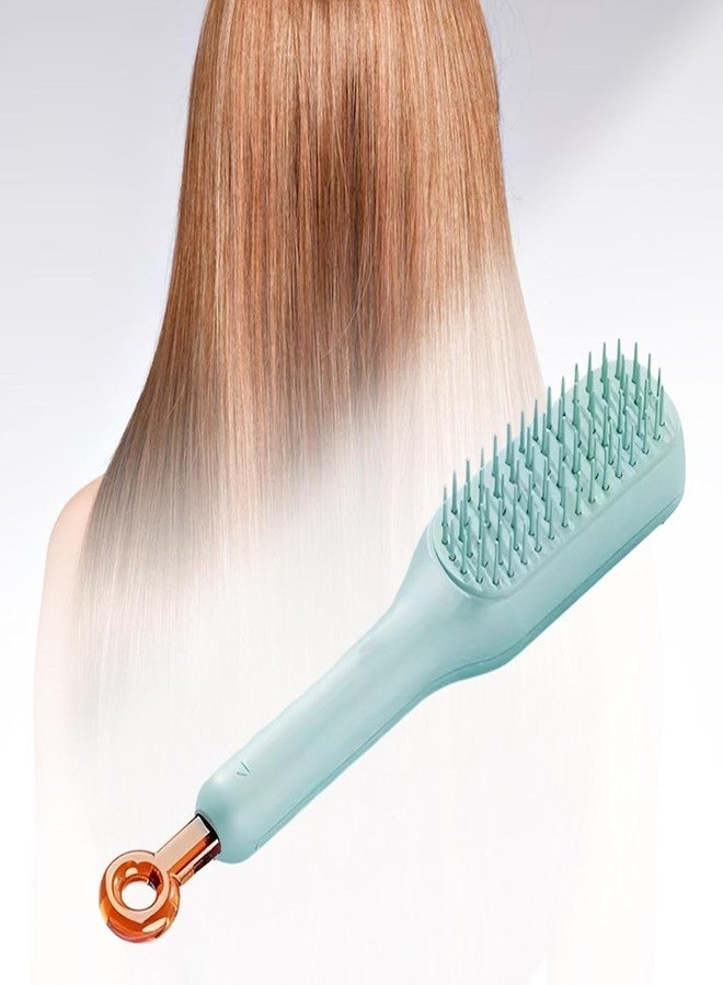 RENARSH Self Cleaning Hair Brush | One-Pull Easy Clean Hairbrush for Women | Massage Comb with Retractable Bristles | Anti-Static Hair Brush for All Hair Types (Multicolor, Pack of 1) - Image 1