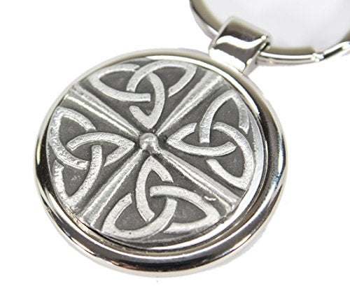 Biddy Murphy Irish Keychain Celtic Knot Stainless Steel & Pewter Made in Ireland - Image 2