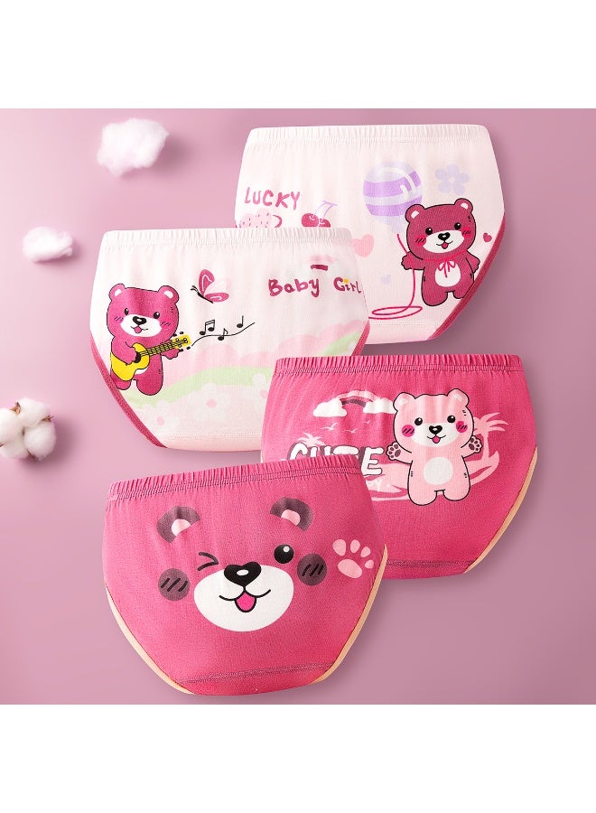 KUYING New Comfortable Skin friendly Breathable Underwear Set 0f 4 