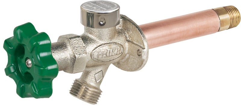 Prier P-164D14 Quarter-Turn Frost Free Anti-Siphon Outdoor Hydrant, 14-Inch, Green & Silver - Image 2