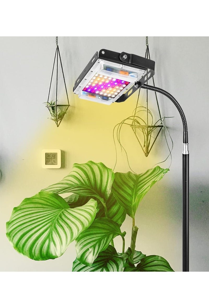 DMG TECH - Plant Grow Light with Stand 150W Full Spectrum Plant Lamp LED Standing Floor Grow Lamp Adjustable Tripod Stand - Image 1