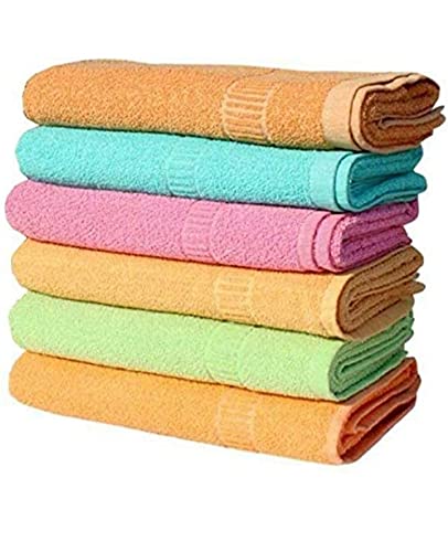 Laser Shield Laser Shield 100% Cotton Hand Towel - 350 GSM, Multicolour Ultra Soft and Super Absorbent (Size 12 X 18 Inches Set of 6 creap)  - Image 2