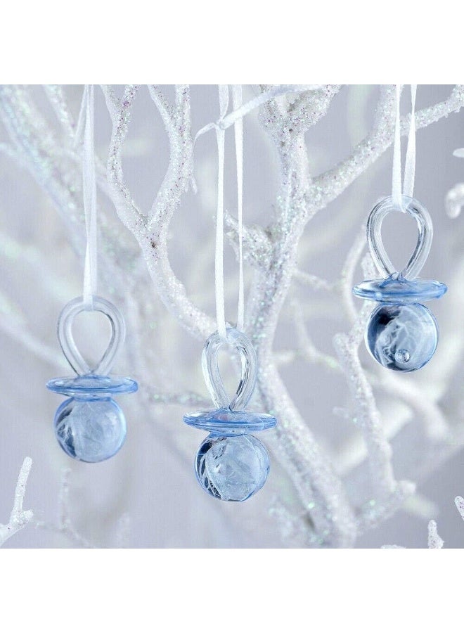 Adorox 2.5'' Blue Acrylic Baby Pacifier Shower Favor (Blue (36 Pieces)) - Image 1