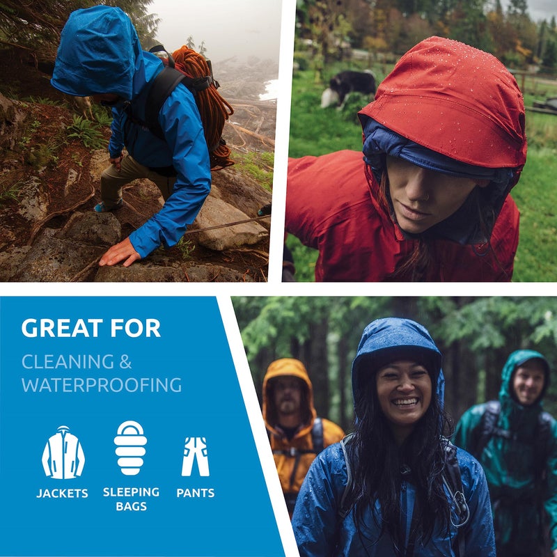 Nikwax Hardshell Cleaning and Waterproofing Duo-Pack , 33.8 fl. Oz., Clear, 11 - Image 3