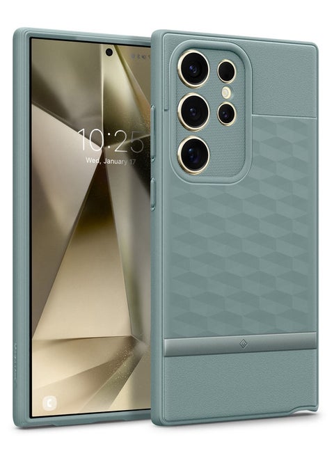 غطاء حماية Parallax لهاتف Samsung Galaxy S24 ULTRA (2024) - أخضر حكيم
