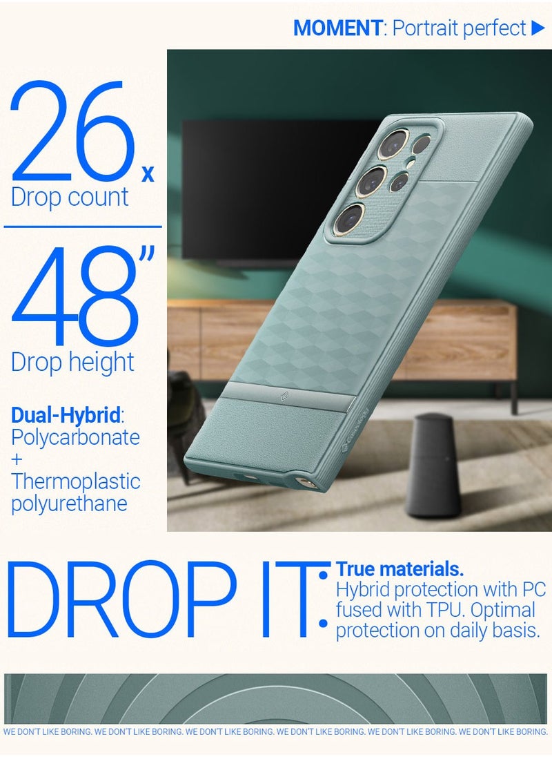 غطاء حماية Parallax لهاتف Samsung Galaxy S24 ULTRA (2024) - أخضر حكيم