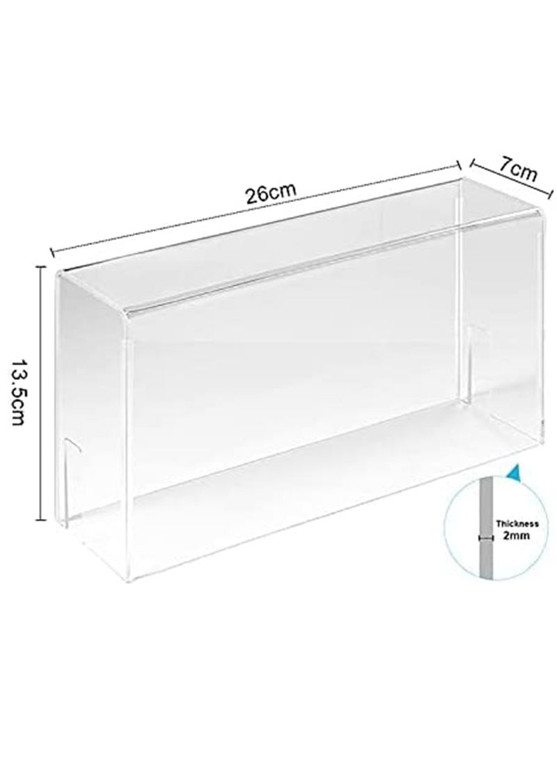 KASTWAVE Transparent Dust Cover for Nintendo Switch OLED, Acrylic Clear Waterproof Scratch Resistant Protective Case Display Box Storage Box - Image 5