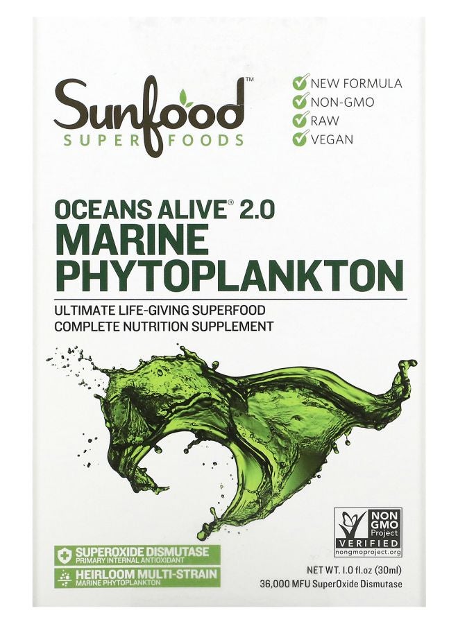 Ocean's Alive 2.0 Marine Phytoplankton 1 fl oz (30 ml)