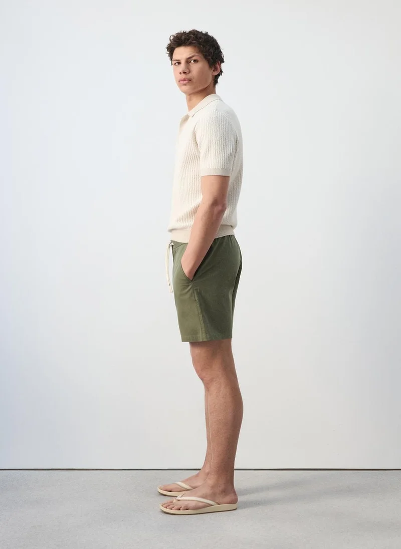 Mango Man  Cotton lyocell bermuda shorts for Men | Best Price UAE