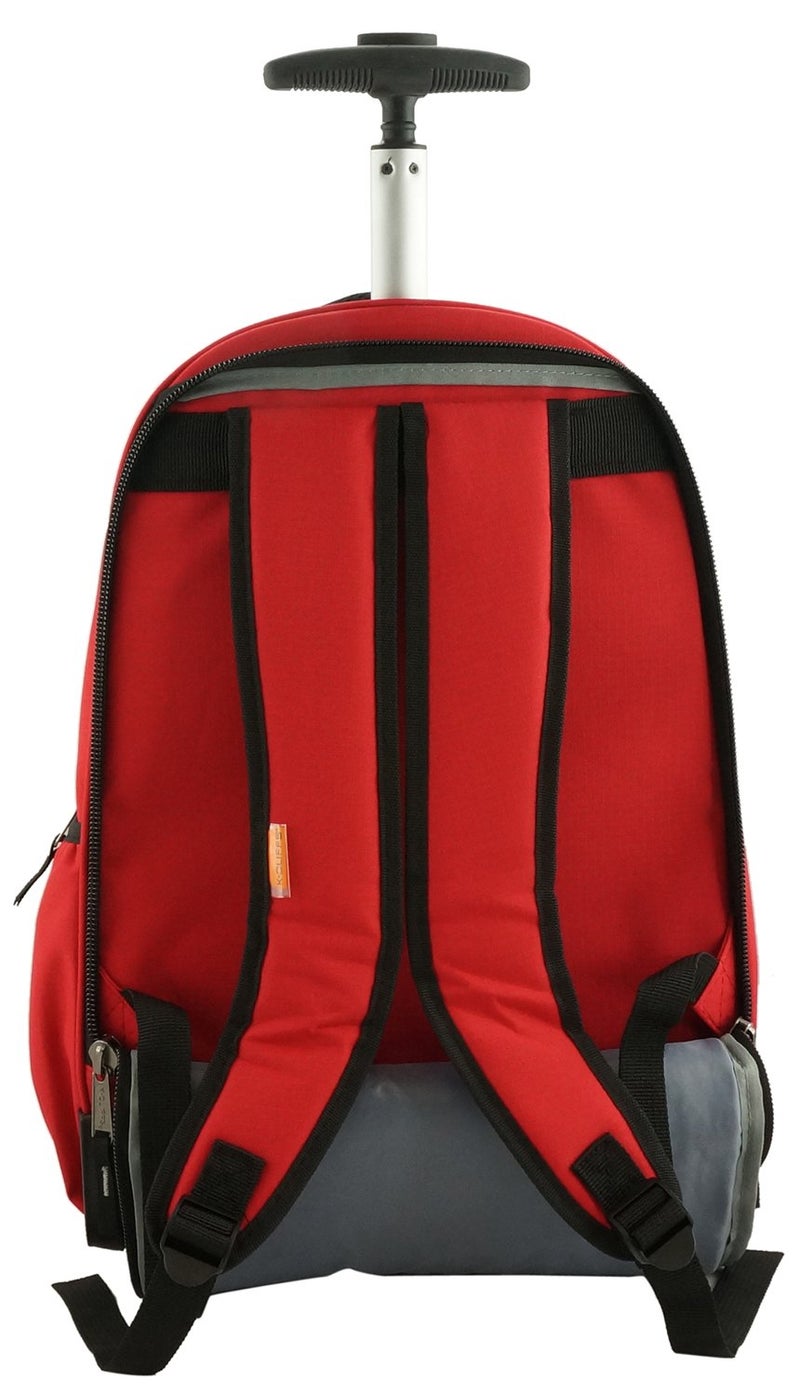 K-Cliffs Heavy Duty Rolling Backpack School Bookbag with Wheels Deluxe Wheeled Daypackâ€¦ - Image 2