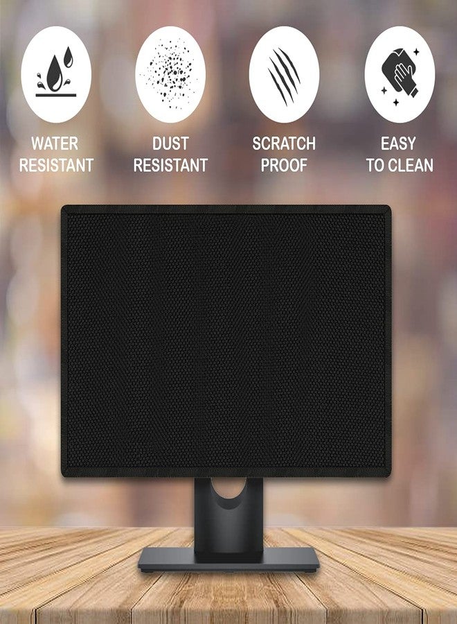 Cranique Dust Proof LCD / LED Monitor Cover for 27" Dell | HP | LG | Lenovo | Samsung | Acer | BenQ 27 Inch (Black) - Image 2