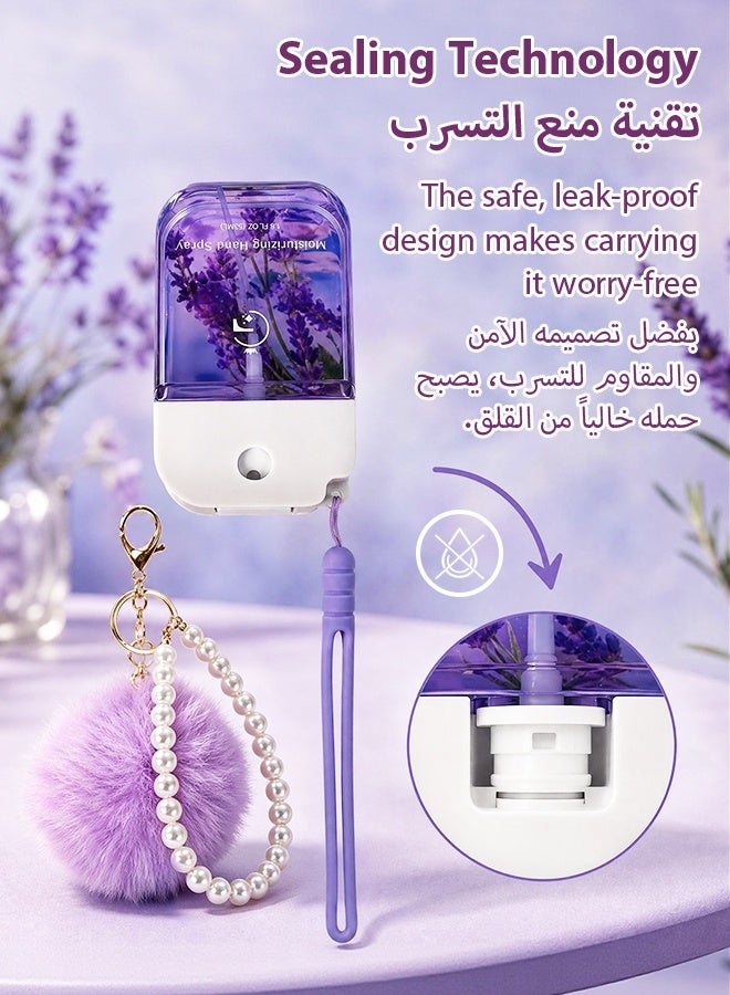 SOOO GOOD 53ml Hand Sanitizer Spray with Cute Plush Pendant, Travel Size Leak-Proof Disinfectant Mist for Hand and Desk Cleaning, School, Camping, Ideal Gifts for Everyone - Image 4