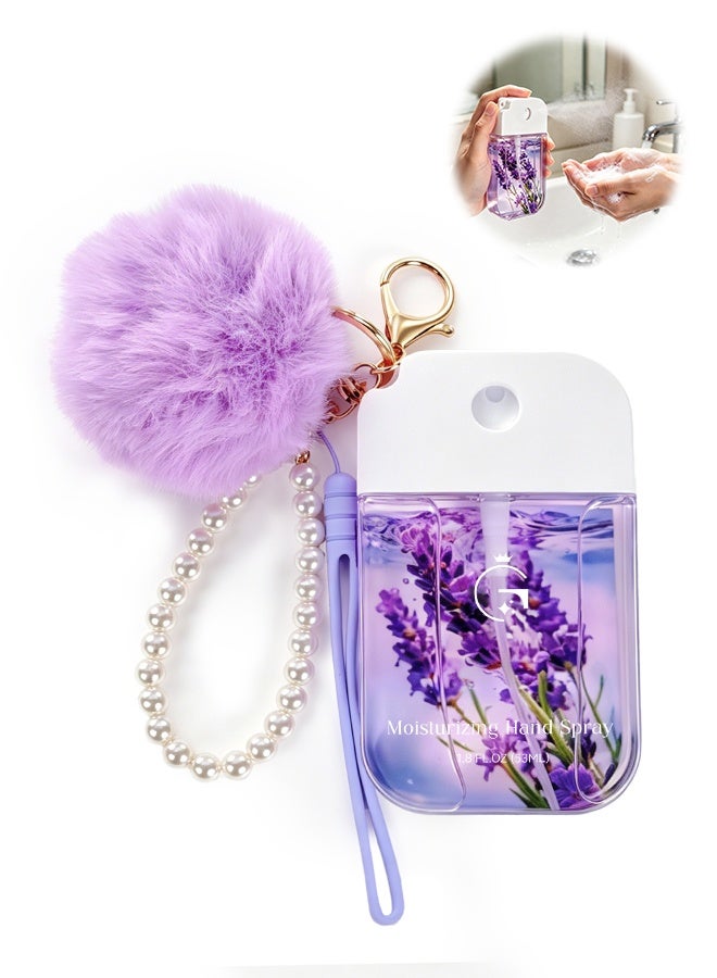 SOOO GOOD 53ml Hand Sanitizer Spray with Cute Plush Pendant, Travel Size Leak-Proof Disinfectant Mist for Hand and Desk Cleaning, School, Camping, Ideal Gifts for Everyone - Image 1