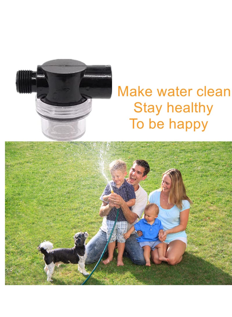SYOSI - 2 Pcs Twist-On Pipe Water Pump Strainer, RV Water Pump Filter Compatible With Shurflo Or Wfco,1/2 Inch Npsm Inlet/Outlet With 80 Mesh Stainless Steel Filter Screen For RV Marine Replacement - Image 1