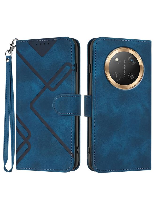 Zaboon Case For Honor X9c Global Line Pattern Skin Feel Leather Phone Case - Image 1