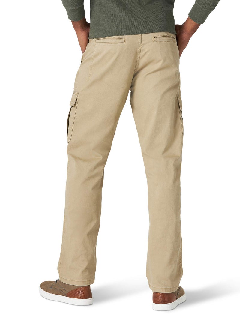 Wrangler Authentics Men's Relaxed Fit Stretch Cargo Pant, Elmwood, 36W x 32L - Image 2