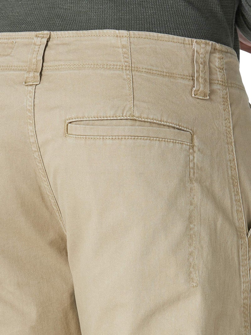 Wrangler Authentics Men's Relaxed Fit Stretch Cargo Pant, Elmwood, 36W x 32L - Image 5