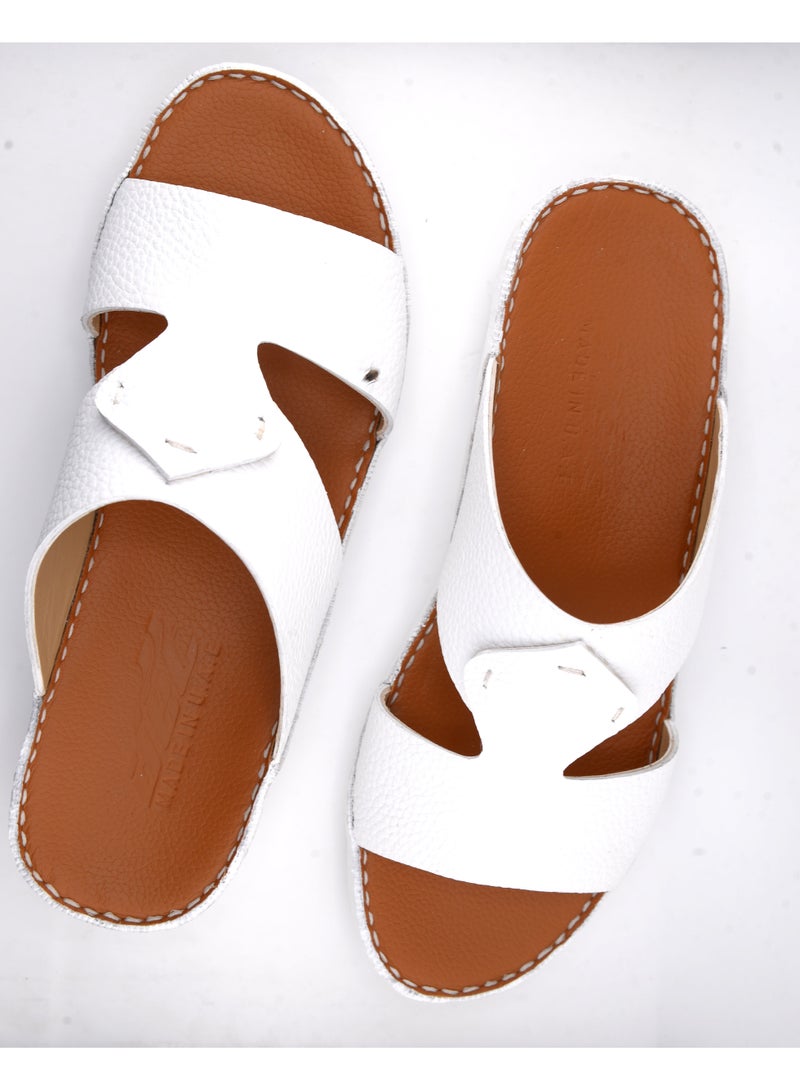 النهام صندل عربي رجالي مصنوع يدويًا من الجلد - نعال تقليدي فاخر بجودة عالية - Image 2